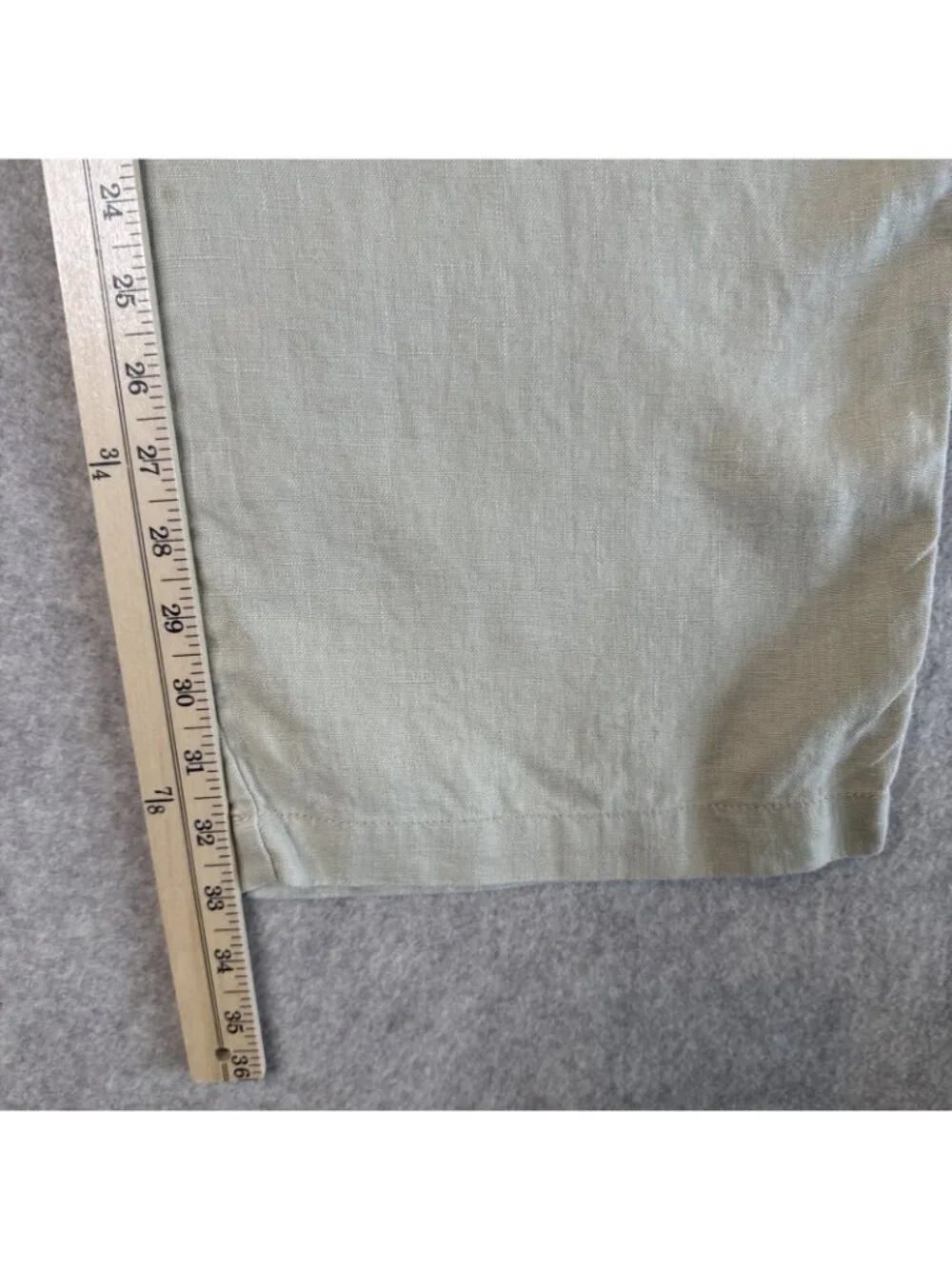 Sean John 100% Linen Drawstring Pants Men's 40x33 Khaki Straight Leg